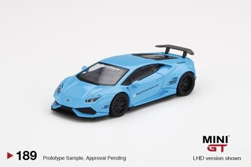 MINI GT 189 LB WORKS Lamborghini Huracán ver. 1 Light Blue MINI GT 189 LB WORKS Lamborghini Huracán ver. 1 Light Blue