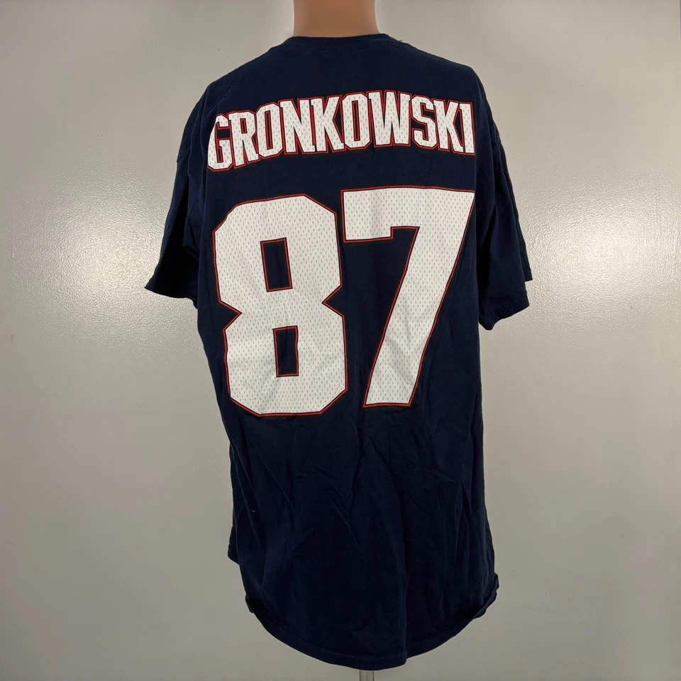 Camiseta deportiva de Rob Gronkowski para hombre talla XL majestuosa de los New England Patriots NFL Foto 2 de 4
