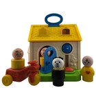 Vintage Fisher Price 136 Discovery Cottage Jumbo Chunky Little People House 1984