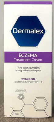 New listing(EXP:02/26) DERMALEX ECZEMA TREATMENT CREAM STEROID FREE 100G