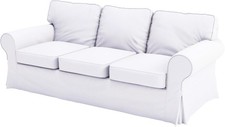 Ektorp 3 Seat Sofa Cotton Cover Replacement is Custom Made Slipcover Compatib...