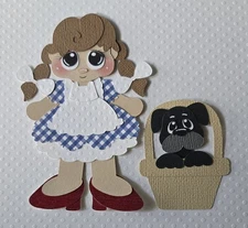 Dorothy and Toto,  Wizard Of Oz Inspired. Scrapbook, Card making Paper Piecing
