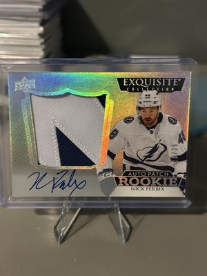 2022-23 Exquisite Collection Hockey Nick Perbix Rookie Auto Patch 16/25