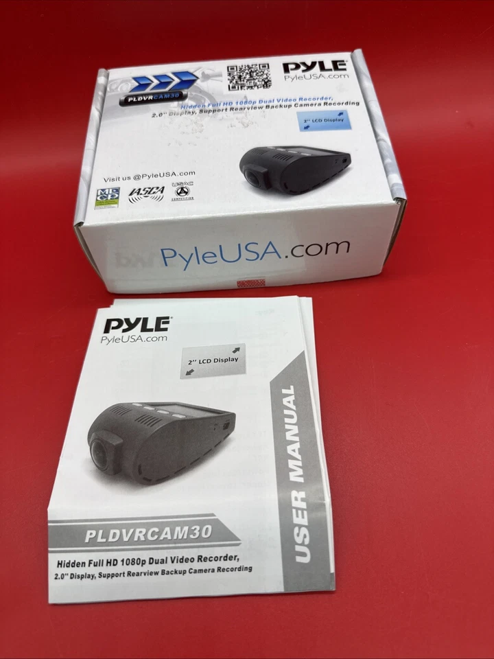 Dash Camera PYLE PLDVRCAM30 - DVR Video Recording Micro SD Memory Slot 2.0 NOB - Image 2 of 4