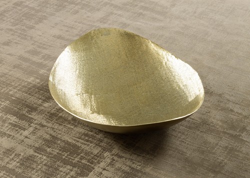 Handgehämmerte Metallschale modern Herzstück 33 cm x 27 cm x 9 cm - Bild 10 von 10