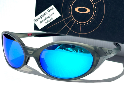 NEW Oakley EYE JACKET REDUX Matte Olive POLARIZED Galaxy Blue