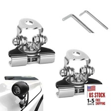 Led Light Bar Mounting Brackets Wide-angle Adjustable Pillar Hood 2 Pcs Silver Led Light Bar Mounting Brackets Wide-angle Adjustable Pillar Hood 2 Pcs Silver