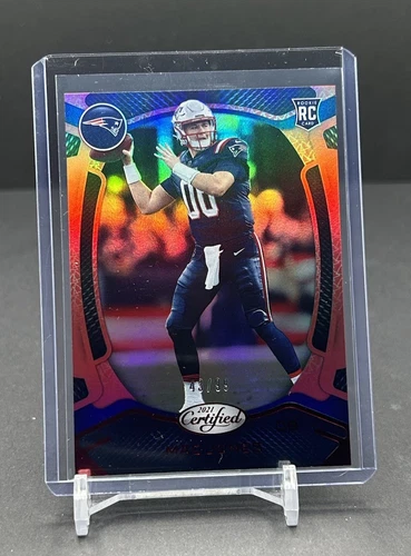 Mac Jones 2021 Panini Certified Mirror Red Rookie Card /99 #106 (RC) Patriots
