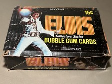 Donruss Elvis Collectors Series Bubble Gum Cards Display Box W/ 36 Packs, C1978
