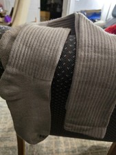 Ladies Gray Thigh High Socks New Medium T115