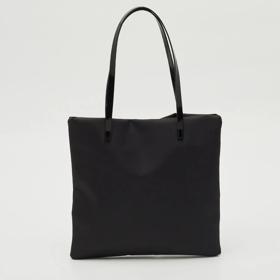 Bolso plano de nailon negro Gianfranco Ferre Foto 4 de 4