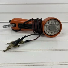 Vintage Western Electric Bell System Lineman Test Telephone Rotary Dial Orange