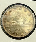 1954 CANADA SILVER $1 DOLLAR...ANACS MS60 DET/CLEANED