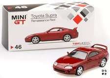 1/64 Scale Supra JZA80 Renaissance Red Left Hand Drive MINI GT Series Diecast