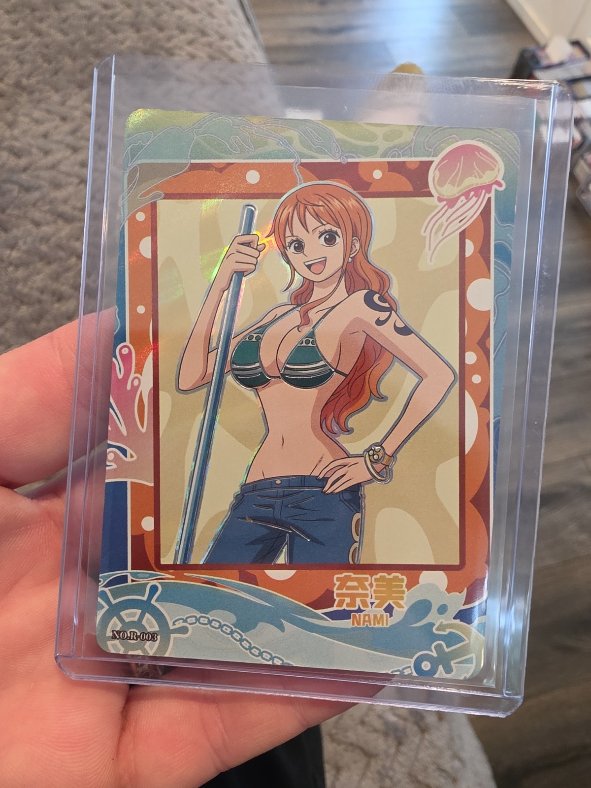 Nami - One Piece Trading Card R-003 Kabao Rare Anime Holo Foil Art