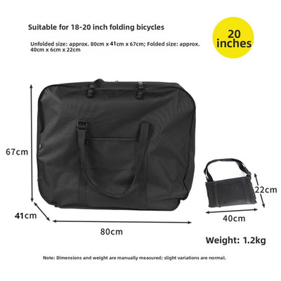 Faltbare Fahrradtasche für öffentliche Verkehrsmittel für Brompton für Dahon