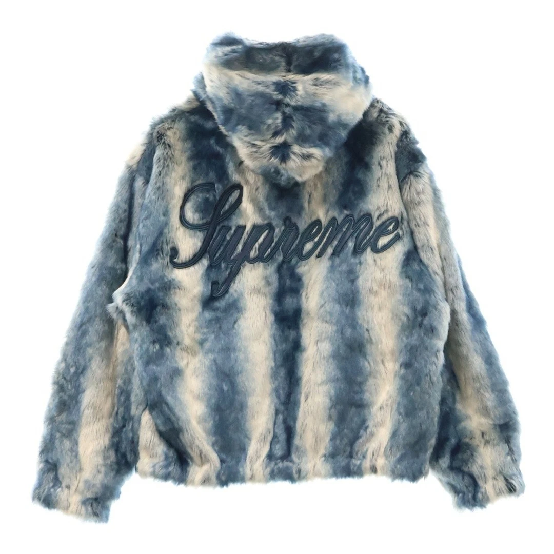 Veste à capuche réversible fausse fourrure SUPREME 20AW bleu occasion fd370775c5d9f12ba