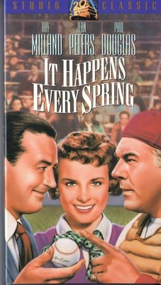 IT HAPPENS EVERY SPRING Baseball Comedy VHS Jean Peters Ray Milland Paul Douglas