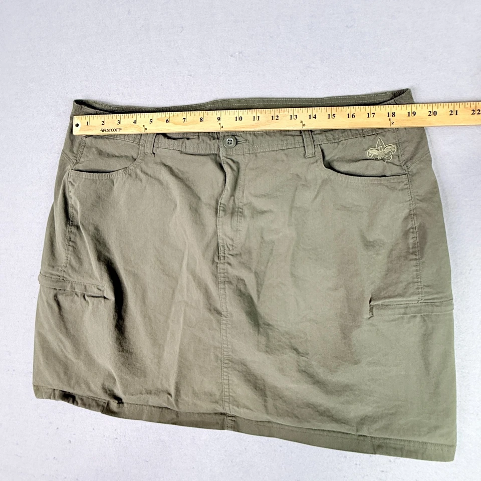 Scouting America BSA Mujer Uniforme Skort Talla 20W Verde Oliva Falda Scout Foto 4 de 4