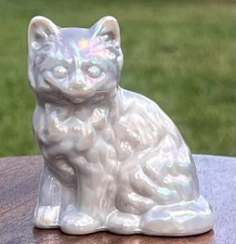 MOSSER Dove Gray Carnival Fluffy Sitting Kitten