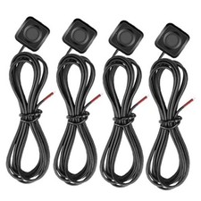 Gebildet 4pcs Momentary Push Button Switch, ON/Off Horn Black-mini-momentary