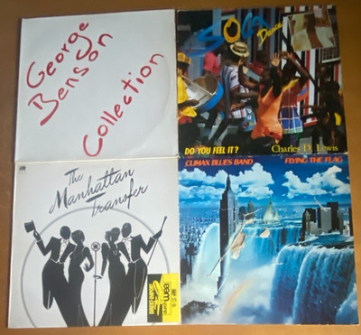 4 LP George Benson - Manhattan Transfer - Climax Blues Band - Soul Jazz Vinyl