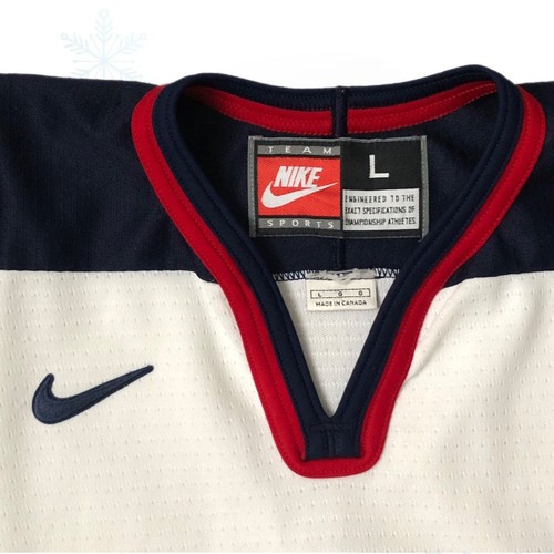 Maglia Nike Hockey USA Vintage Large 1998 Olimpiadi Invernali Nagano Giappone - Foto 4 di 7