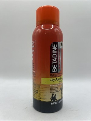 Betadine Antiseptic Dry Powder Spray No Sting 
