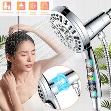 High Pressure Filtered Shower Head w/Handheld 10Spray Modes Magnetic Shower Head