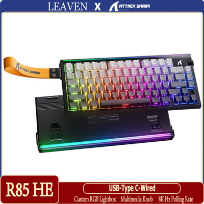 ATTACK SHARK R85 HE Rapid Trigger Keyboard Magnetic Switch with Custom Lightbox