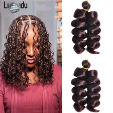 Bouncy Loose Curly Pre Stretched Braiding Hair Synthetic Easy Braid Crochet