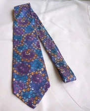 Geoffrey Beene Necktie Geometric Timeless