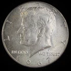40% Silver 1967 Kennedy Half Dollar - F27P