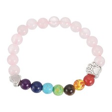 Stone Paw Bracelet,Heart Rainbow Paw Print Dog Mom Memorial Bracelet,Pink