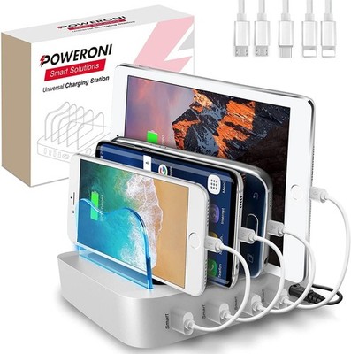 4 Port Charging Station Fast Charging Dock for Apple Ipad Iphone Android Tablet