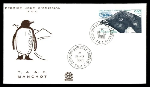 Mayfairstamps French Southern and Antarctic Lnads FDC 1980 Penguin TAAF Manchot