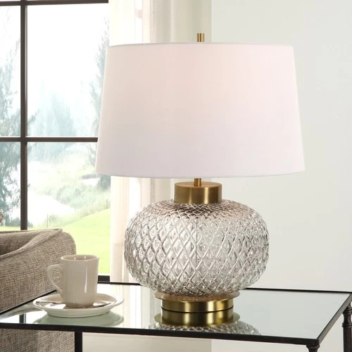 Uttermost 30285-1 Estelle 22" Tall Accent Table Lamp - Light Smoke - Picture 7 of 7