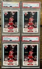 MICHAEL JORDAN 1990-91 FLEER #26. 4 CARD LOT CONSECUTIVE CERT #’S ALL PSA 9 MINT