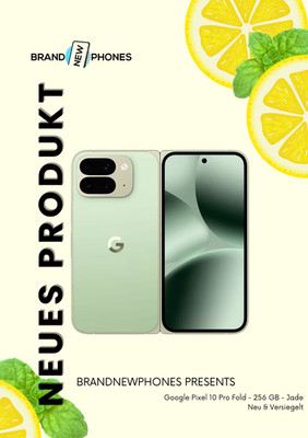 Google Pixel 10 Pro Fold - 256 GB - Jade - Unlocked - Versiegelt & NEU