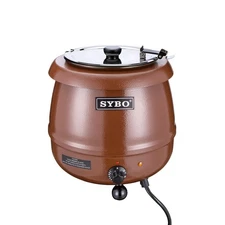 SB-6000-1B Commercial Grade Soup Warmer Kettle with Hinged Lid and Detachable...