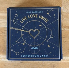 Loop Experience 1 Earplugs Black Tomorrowland Edition Open Box New -18DB