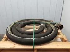 Eagle 3" ID x 24' Hot Air Compressor Dry Bulk Blower Hose Black Rubber 400°F