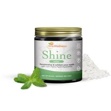 OraWellness Shine Remineralizing Tooth Powder with Hydroxyapatite, Made in Th...