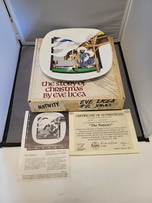 1988 ''The Nativity'' 2nd Plate In The Story of Christmas - Eve Licea