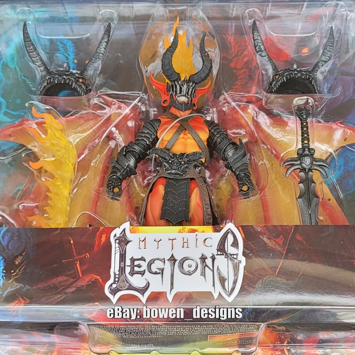 Mythic Legions AETHON & ARETHYR Fire Demon Horse Action Mythic Legions AETHON & ARETHYR Fire Demon Horse Action