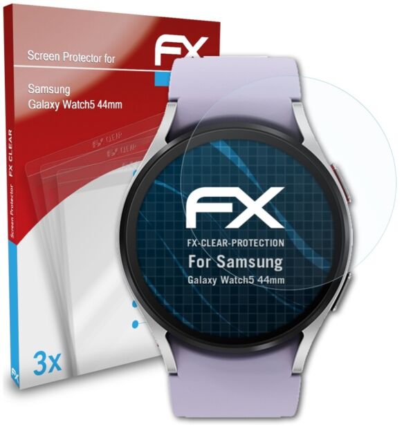 atFoliX 3x screen protector for Samsung Galaxy Watch5 44 mm protective film clear-