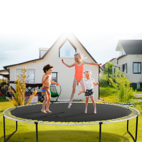 VEVOR Replacement Trampoline Mat Fits 14ft Frame 72 V-Rings 5.5" Spring Length - Picture 8 of 12