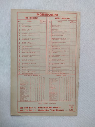 1936 Sheffield United Res v Bolton Wanderers Res 7th Nov Central Leg Championshi - Picture 4 of 12