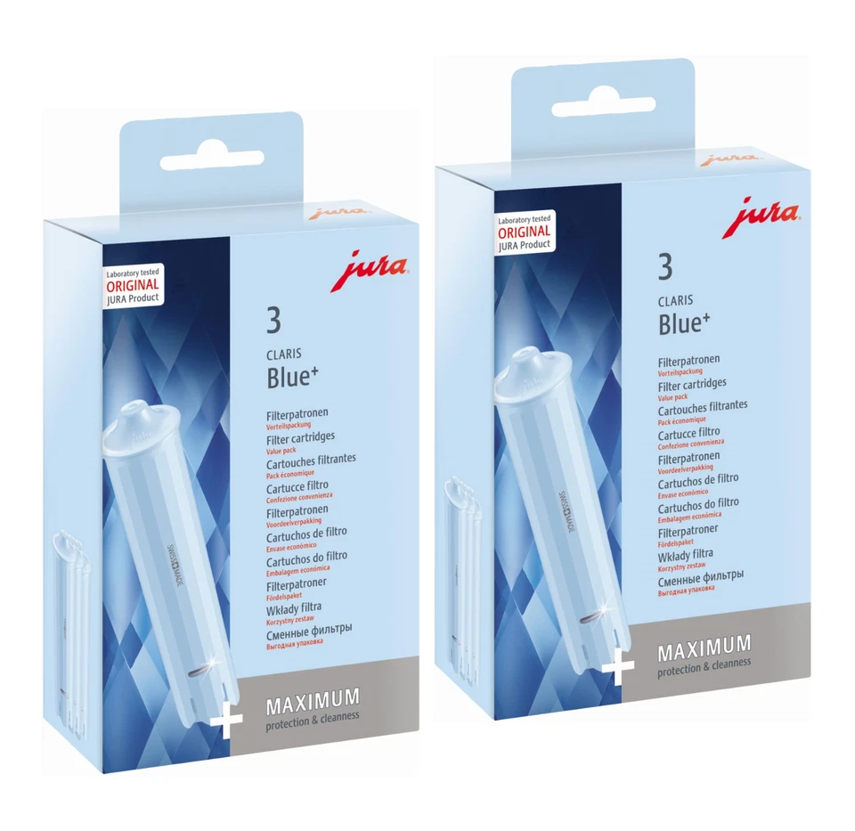 2 x Jura Original Claris Blue+ Filterpatronen Vorteilspackung Wasserfilter Set