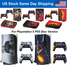 Vinyl Decal Stickers Skin for Playstation 5 Console Controllers PS5 Disk Version